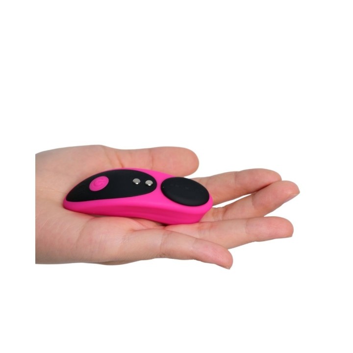 Visual del la proporción del Ferrari, pequeño, cómodo y un sinfín de vibraciones en la app de Lovense