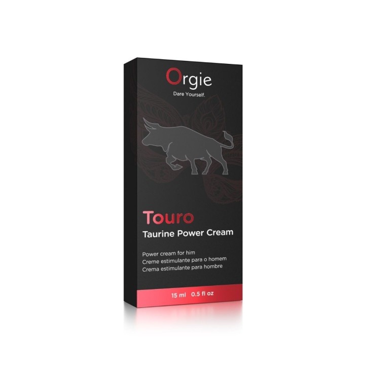 Packaging de Potencia para Power Touro de Orgie, especial para el hombre.