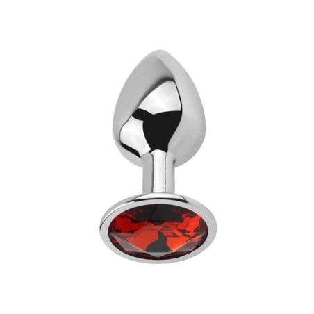 Plug anal con Joya Rubí en talla L de Aluminio, aporta frío o calor a tus sesiones.
