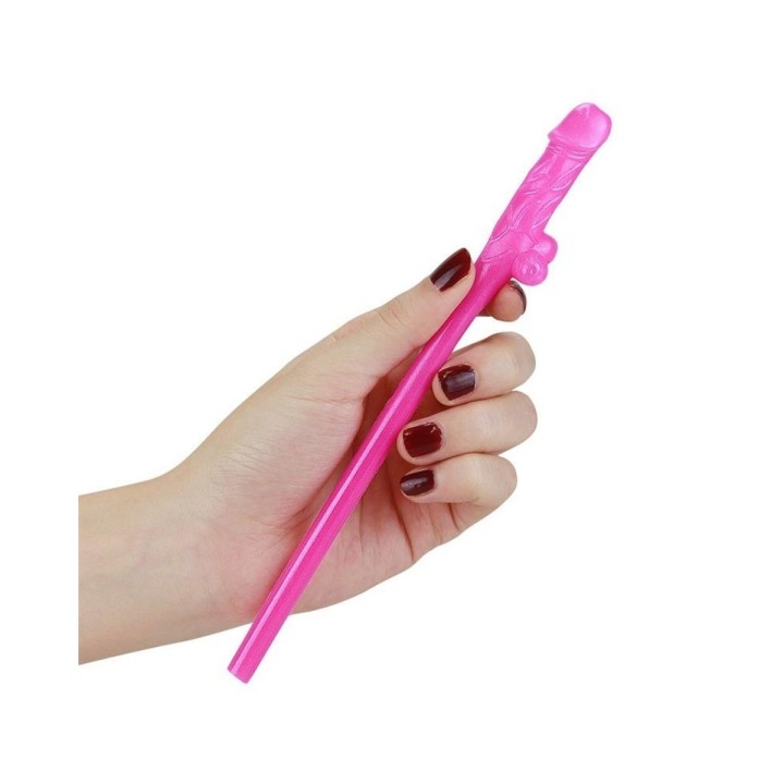 Pajitas con pene en varios colores de Lovetoy, ideales para tus fiestas