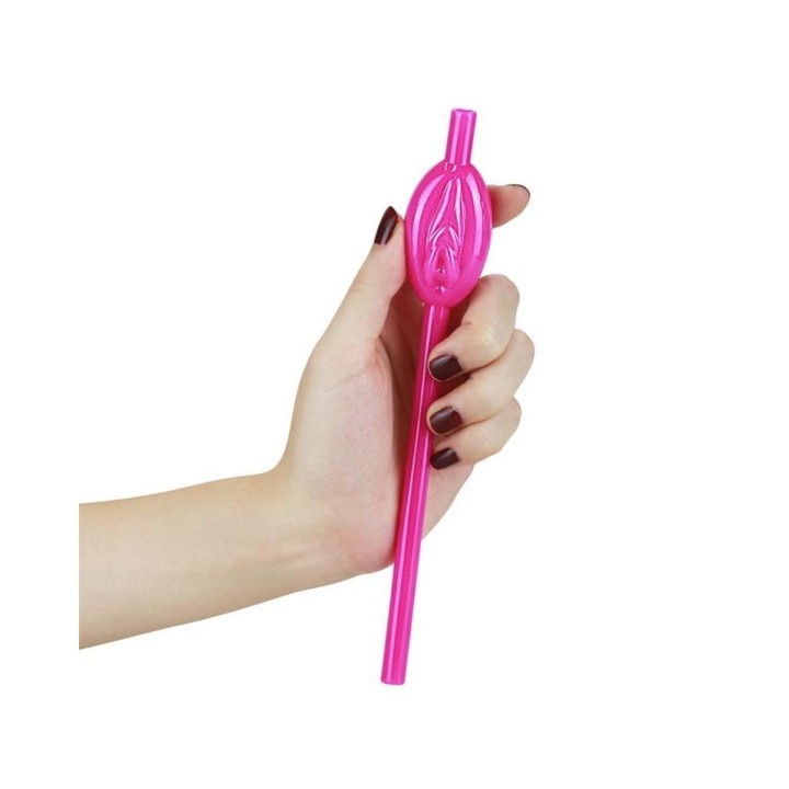 Pajitas con vagina en varios colores de Lovetoy, ideales para tus fiestas