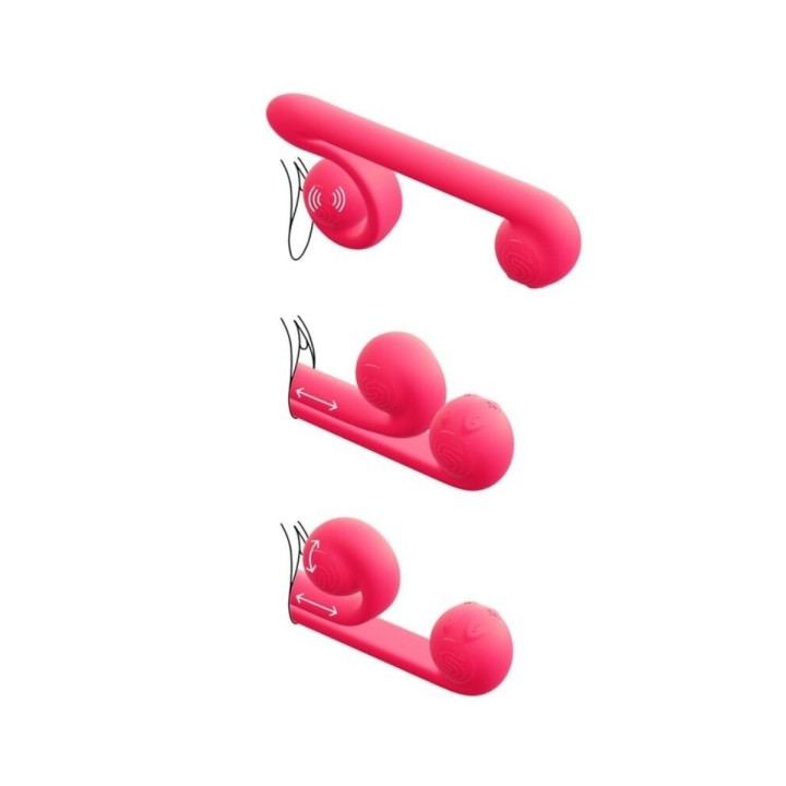 Diagrama explicativo de los modos de uso del Snail-Vibe y sus funciones.