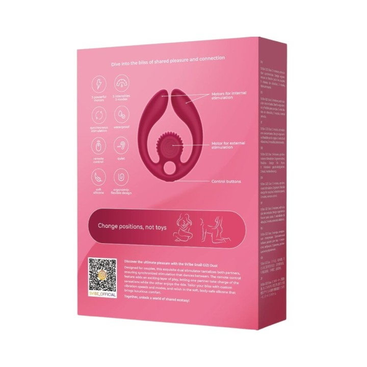 Reverso del packaging del Snail‑Vibe Gizi Duo Burdeos.