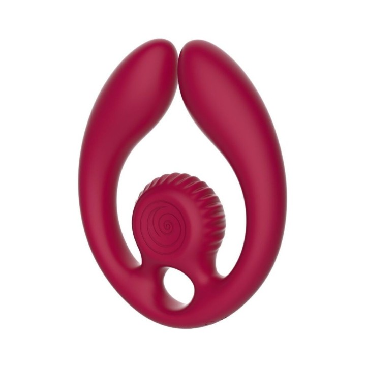 Vista superior del Snail‑Vibe Gizi Duo Burdeos.