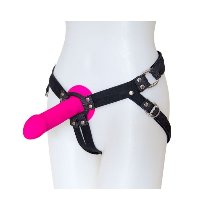 Strap-On de Adrien lastic 100% algodón, con ejemplo de dildo