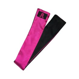 Venda realizada a mano de dos tonos, negro y rosa de Adrien Lastic, 1,35 cm