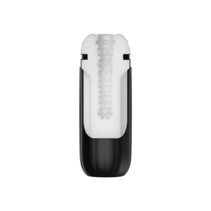 Detalle funda texturizada del masturbador Svakom Sam Neo 2 Pro con calefacción