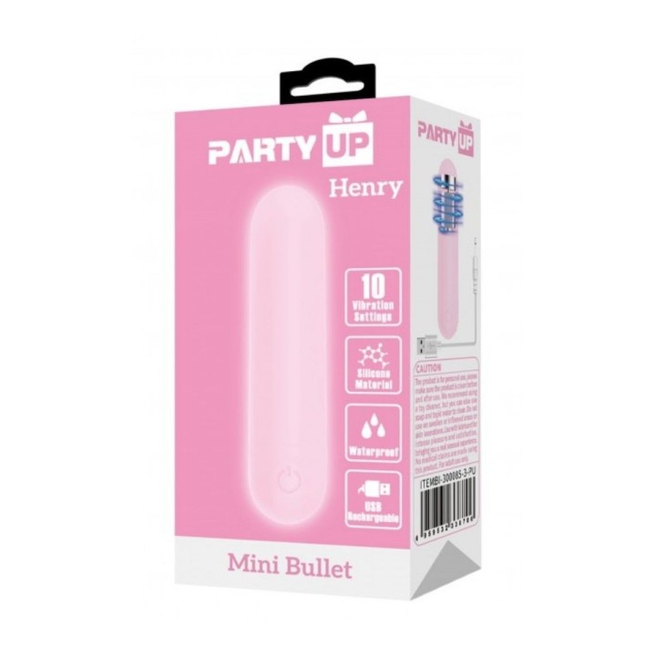 Packaging oficial del Bala Henry de Party Up