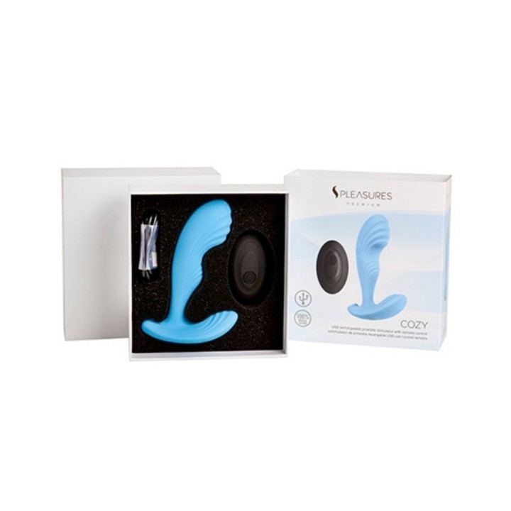 Packaging del Masajeador Cozy de Spleasures Premium Line