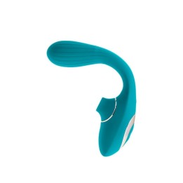 Vista de la flexibilidad del Dual Suction turquesa de Spleasures Premium Line, torbellino de succión y penetración.