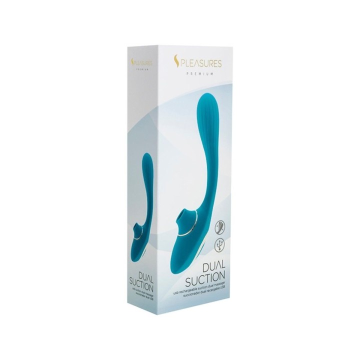 Packaging cerrado del Dual Suction turquesa de Spleasures Premium Line