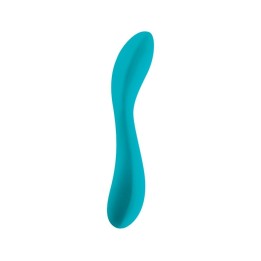 Vista inversa del Vibrador Líbido Purple simétrica y ondulada.