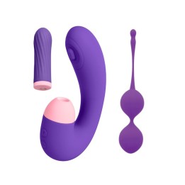 Pleasure Kit purple para los amantes de los juegos en solitario y en pareja.
