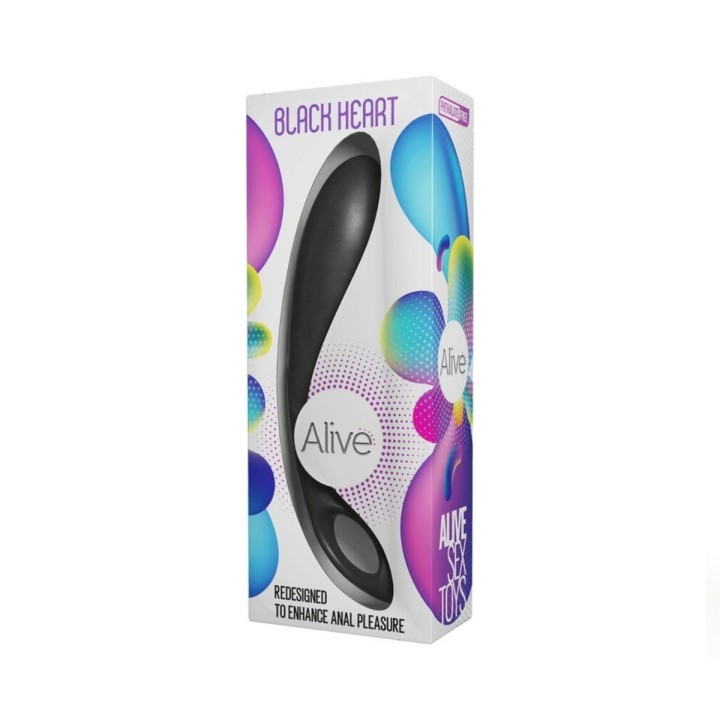 Alive - Estimulador anal o/ vaginal manual - silicona negra
