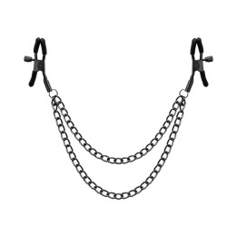 Cadena con pinzas para pezones de buena terminación y seguridad de Begme