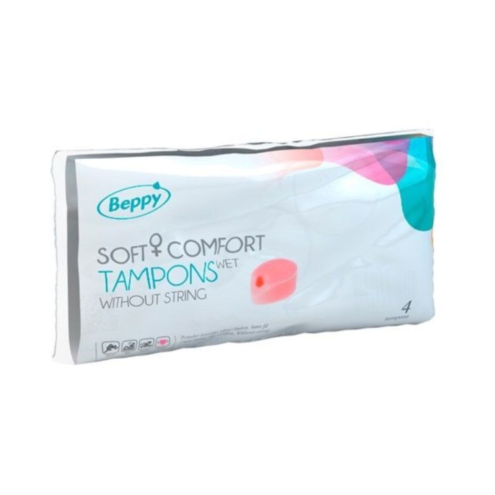 Packaging del Pack de los Tampones Comfort Wet 4 uds de Beppy