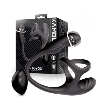 Plug anal con anillo doble Kamber, para la próstata con giro 360º de Intoyou completo