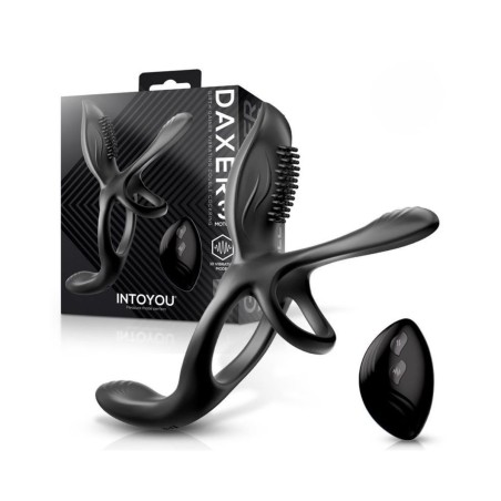 Daxer anillo pene completo con control remoto para disfrutar en pareja