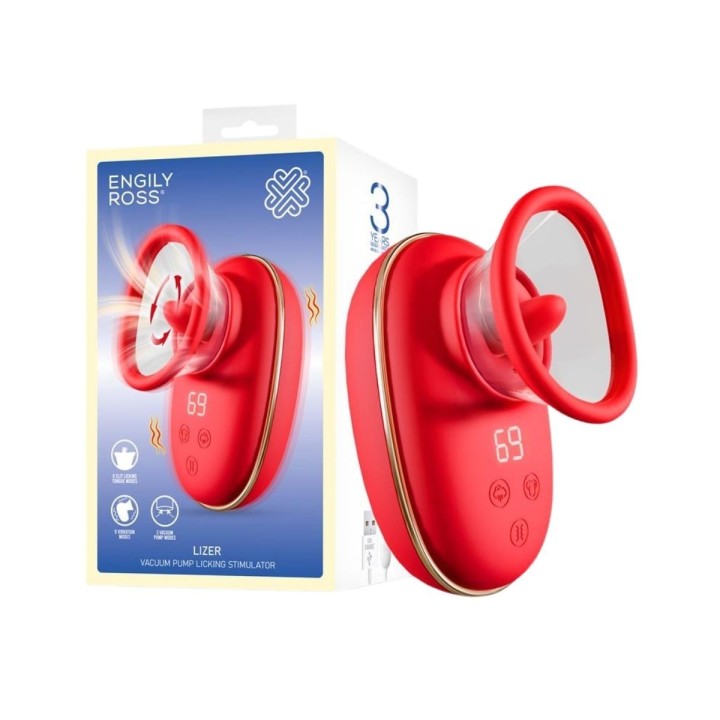 Estimulador Lizer de Engily Ross pequeño y adaptable a tu mano con 3 funciones.