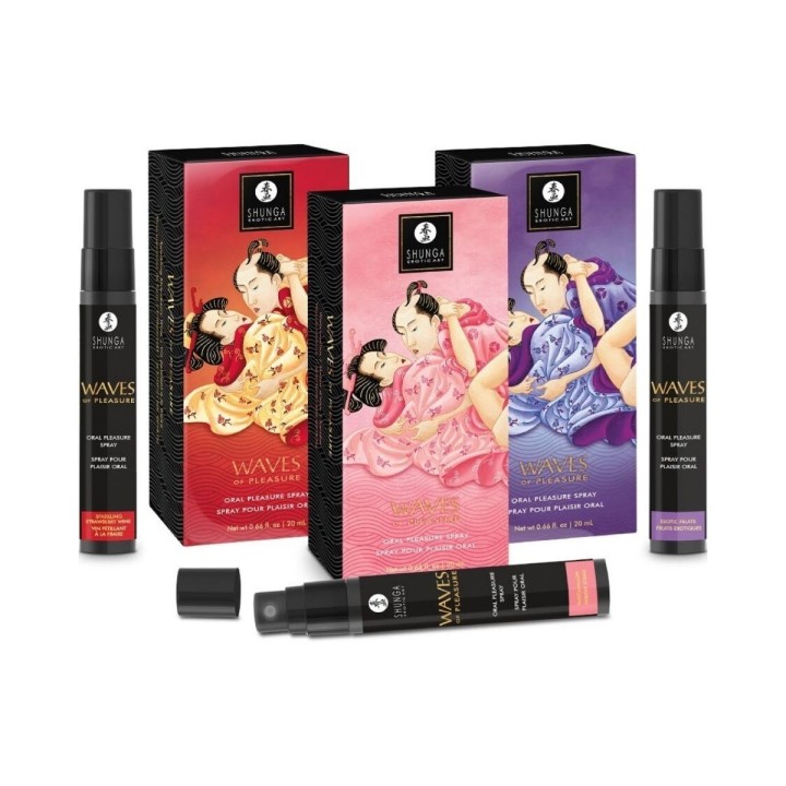La Gama completa de Pleasure Waves Oral Seductor de Shunga