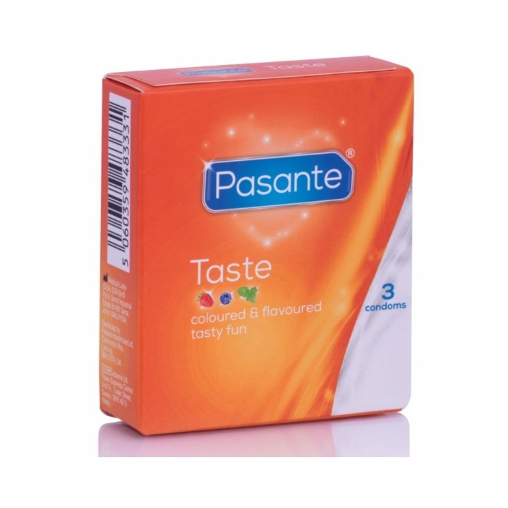 Los Pasante Taste viene en su packaging e individualizados las 3 unidades.
