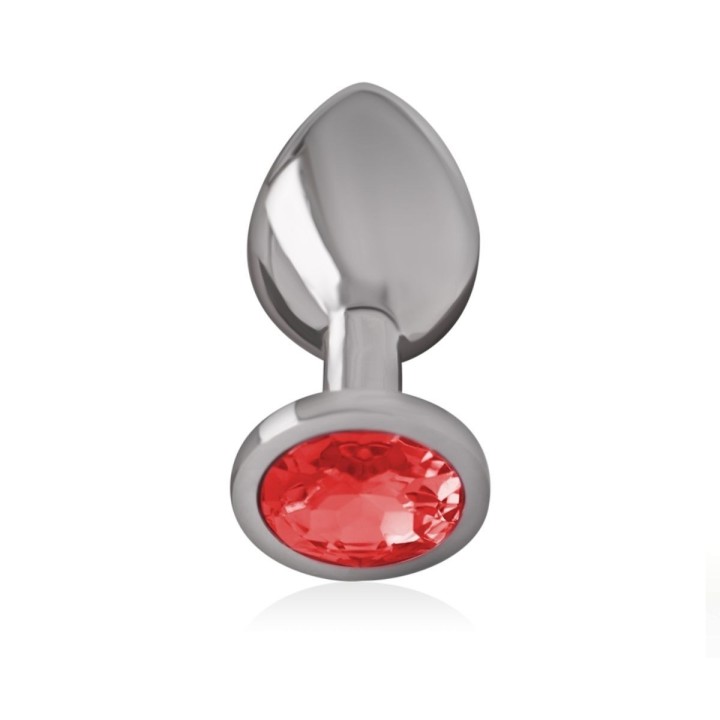 Imagen principal del plug anal Intense metal rojo talla M, lujo y placer combinados.