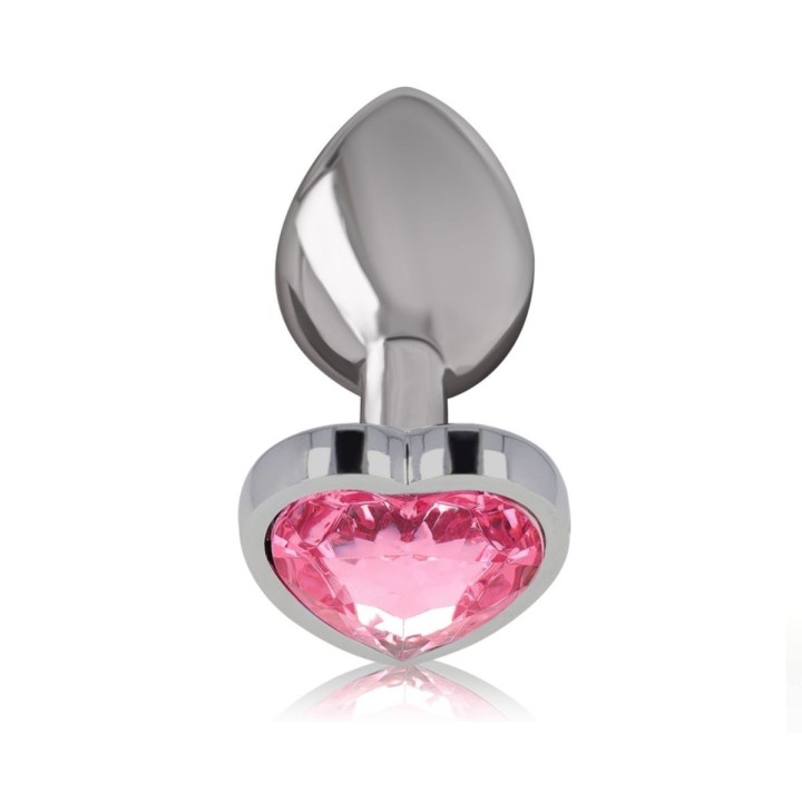 Imagen principal del plug anal Intense metal corazón rosa talla S, lujo y placer combinados.