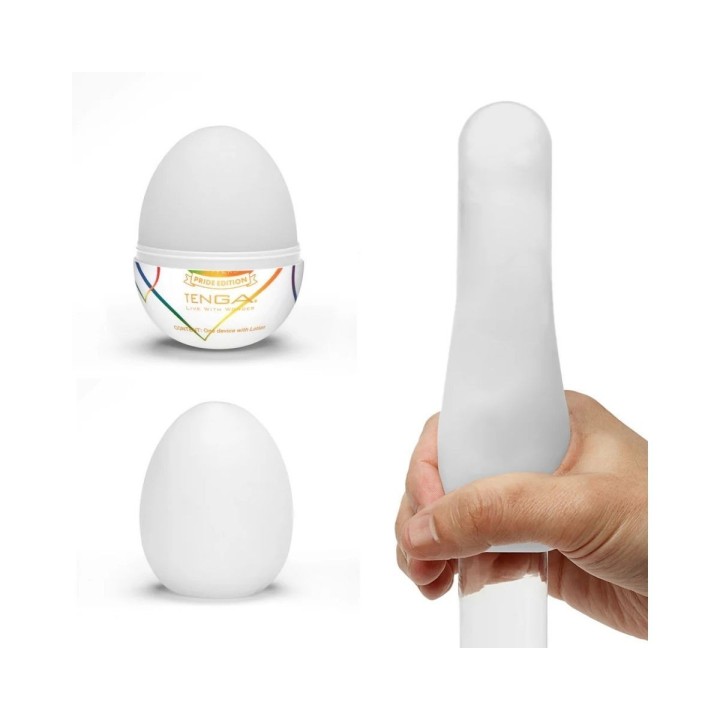 Imagen del modo de uso de los huevos masturbadores de Tenga