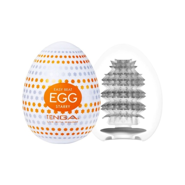 Tenga Egg  Starry con su nuevo formato y vista del interior texturizado