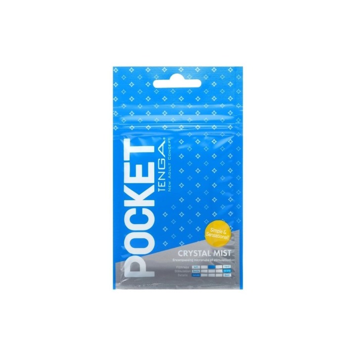 Packaging del Crystal Mist, plano ideal para llevar en el bolso o en el bolsillo