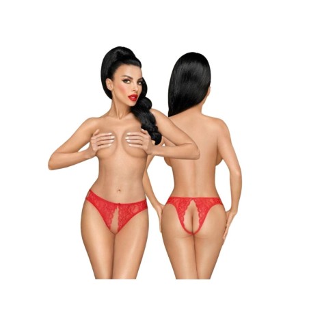 Penthouse - Naughty Valentine Braguitas Abiertas Rojo - Seleccione talla: S/M - M/L - L/XL