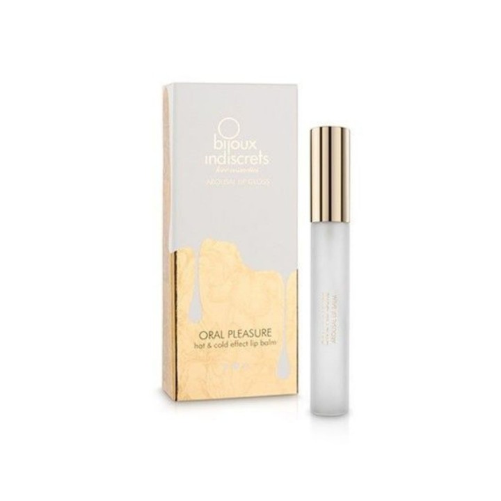 Packaging y envase del Gloss con efecto frío y calor de Bijoux, brillo natural