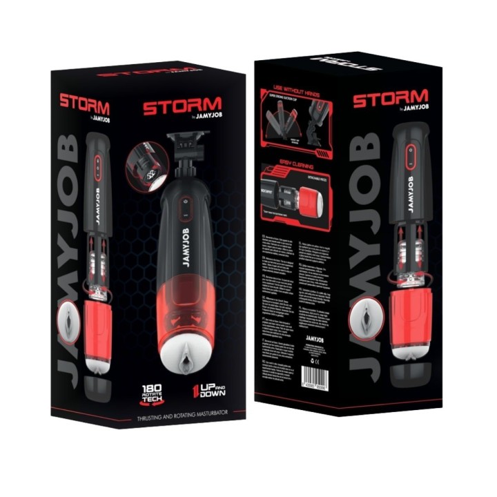 Packaging, anverso y reverso del Storm de Jamyjob