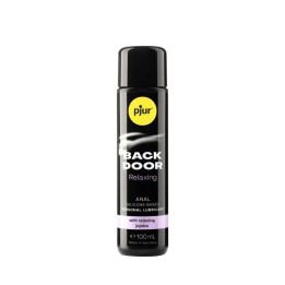 Formato de 100 ml del Lubricante base silicona Back Door, especial sexo anal con relajante jojoba, de P´jur.