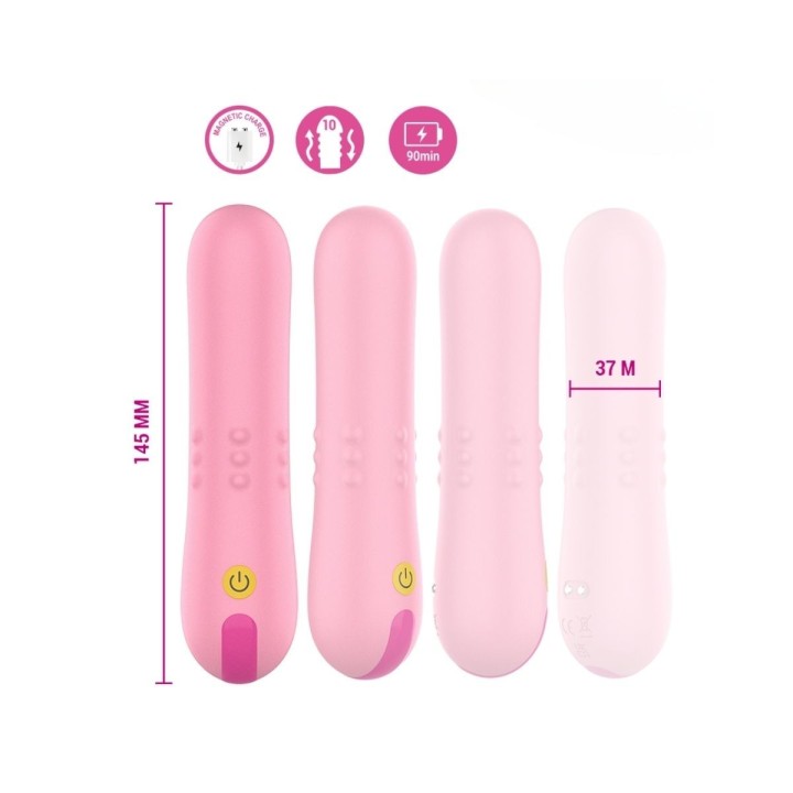 Medidas y varias vistas y características del Bárbara rotación y vibración de Intense