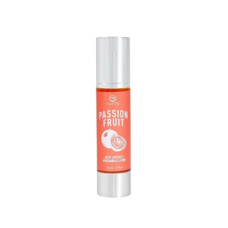 Envase y presentación del Lubricante efecto Calor de SecretPlay sabor Fruta de la Pasión