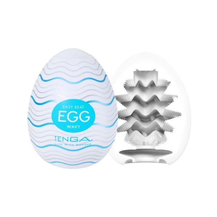 Exterior e interior del huevo Wavy de Tenga de la colección Standar