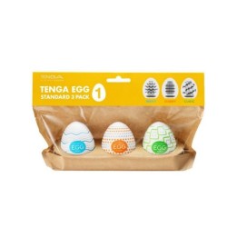 Packaging de los nuevos packs de huevos de Tenga, colección Standar