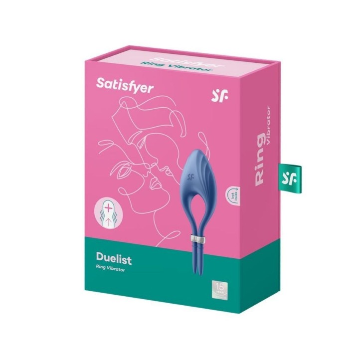 Packaging original del anillo Duelist de Satisfyer