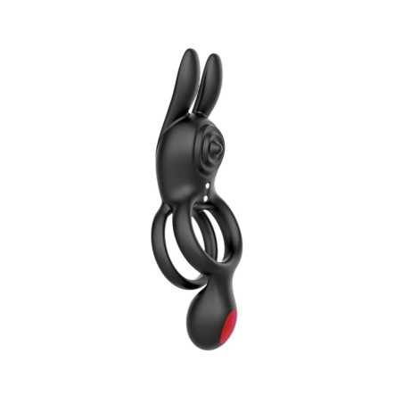 Konny es el anillo para pene con orejitas, doble anillo y apéndice al perineo con control remoto de Intoyou