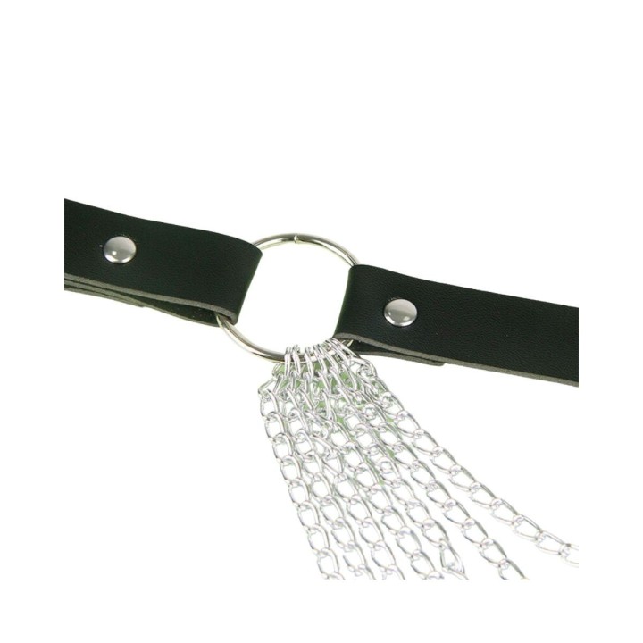 Ajuste de las cadenas al cinturón de cuero con cadenas de Subblime