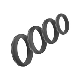 4 anillos para el pene texturizados y de diferentes diámetros para usar según tu antojo