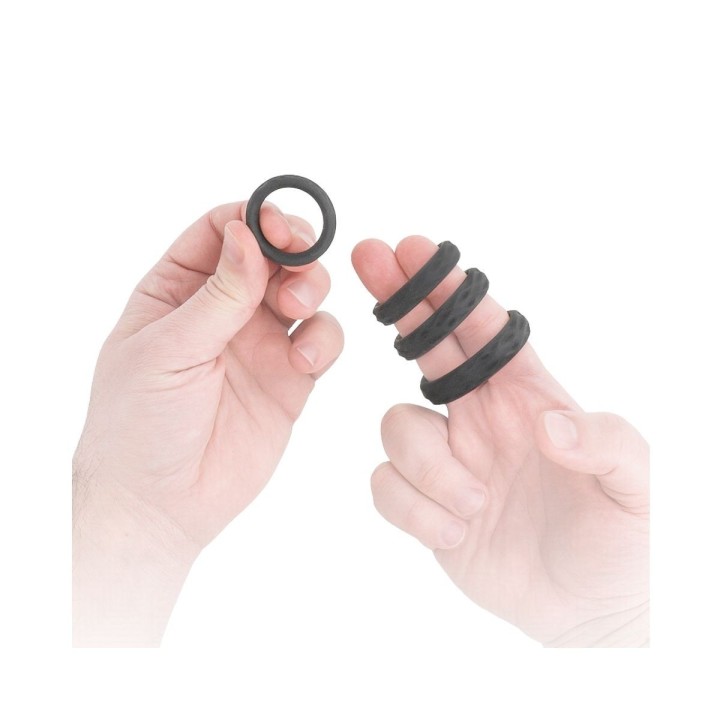 Tamaños visualmente acomodados en dedos degradado de más a menos