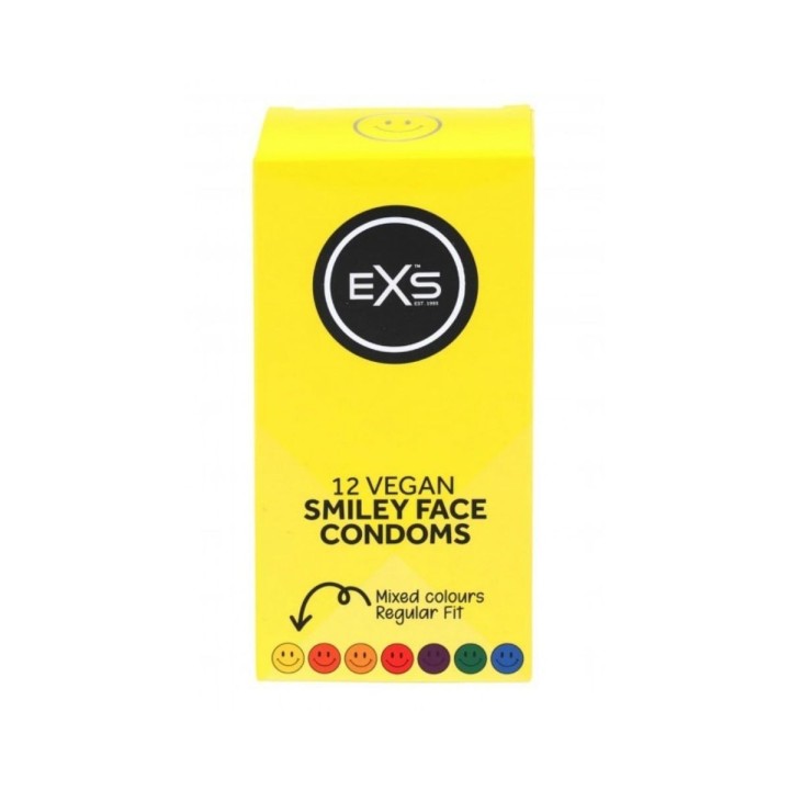 Packaging amarillo para los Smiley de 12 unidades de Exs