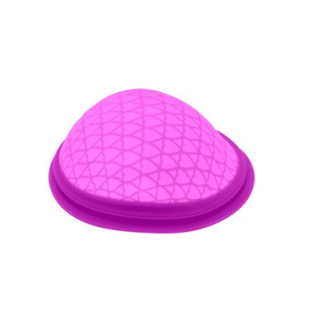 Disco copa menstrual de Femme République con doble borde a prueba de fugas.