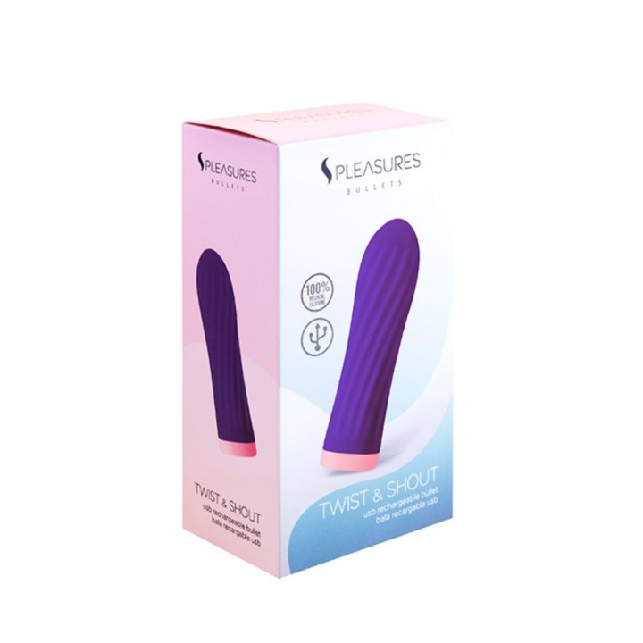 Packaging oficial de la Bala Twist & Shout de Spleasures Bullets