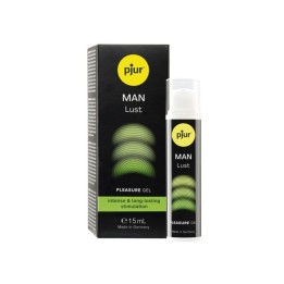 Packaging del Man Lust de Pjur con un envase de 15 ml