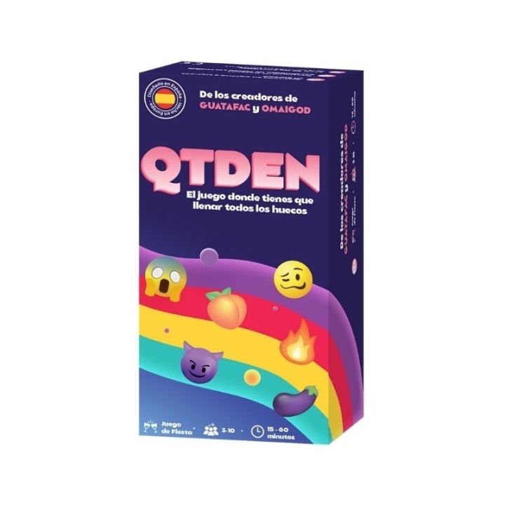 Packaging de QTDEN, 480 cartas para las mentes sucias