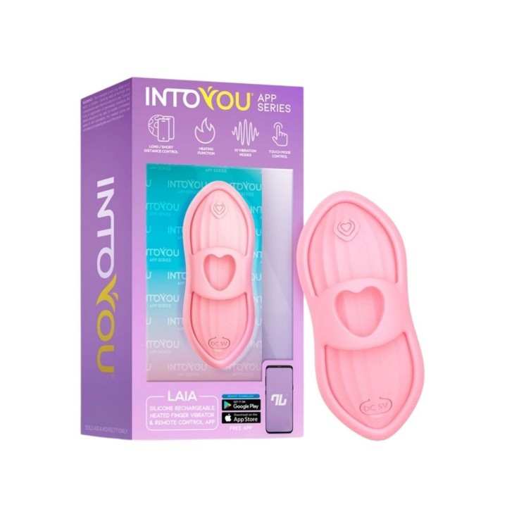 Intoyou — Estimulador de dedo Laia con calor y App — Rosa