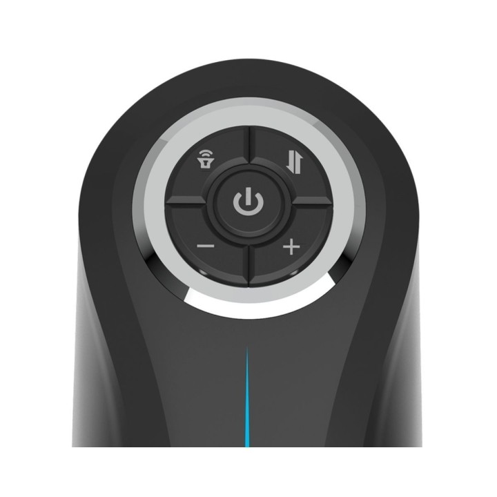 Detalle de cerca de los botones de funciónes del masturbador Stroker Milker de JamyJob